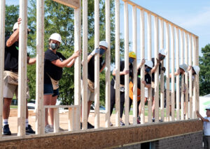 Adil and Bouchra Wall Raising