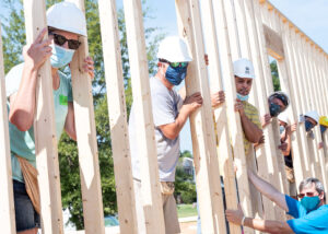 Adil and Bouchra Wall Raising