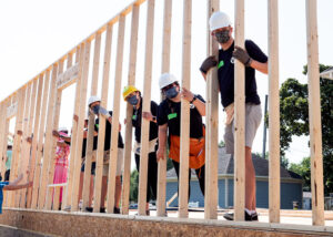 Adil and Bouchra Wall Raising