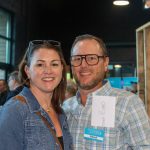 Habitat Greensboro stakeholders Patrick and Elizabeth Kelley smile at the 2023 Blueprints and Bubbly event