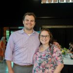 Habitat Greensboro stakeholders Audrey and Gabriel Snyder smile at Blueprints and Bubbly