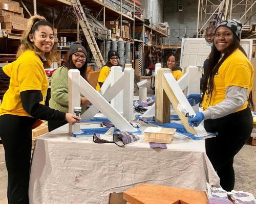 NC A&T Student Volunteers