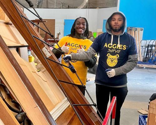 NC A&T Student Volunteers