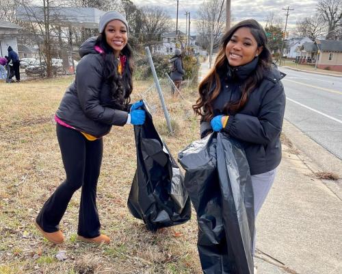 NC A&T Student Volunteers