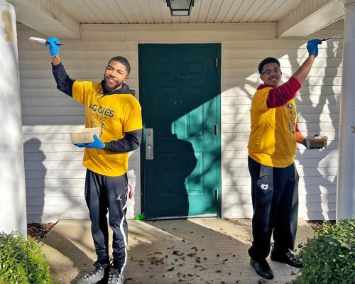 NC A&T Student Volunteers