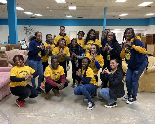 NC A&T Student Volunteers