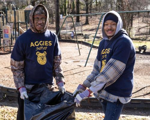 NC A&T Student Volunteers